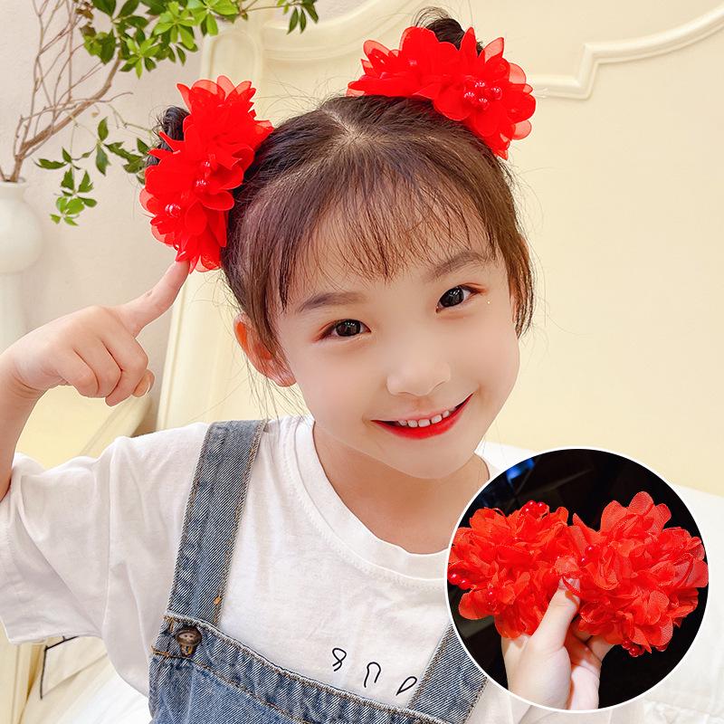 Princess Hair Ties: Cute Flower Rubber Bands for Girls