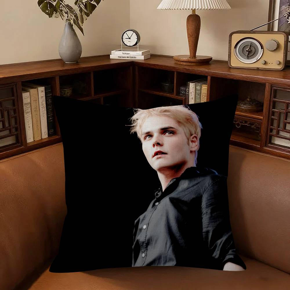 Singer GGerard Way   Cushion Cover Pillowcase Upholstery Sofa Throw Pillow Home Decor Pillowcas