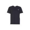 Logo Round Neck Short Sleeve T-Shirt Men Tops Navy-Blue 801523757-A0020