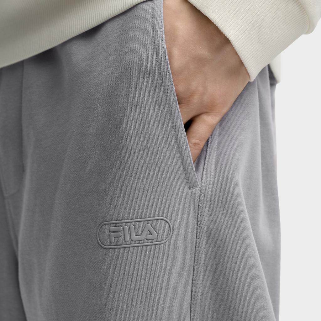 New FILA ORIGINALE Knitted Sweatpants Men's Elegant Gray F11M549604FGY
