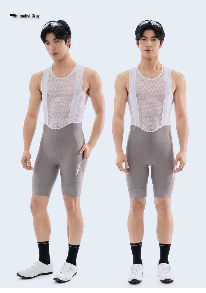 INBIKE Herren Sommer Radsport Trägerhose - Bequem, Strapazierfähig mit Professionellem Gepolstertem Sitz für Straßenradsport