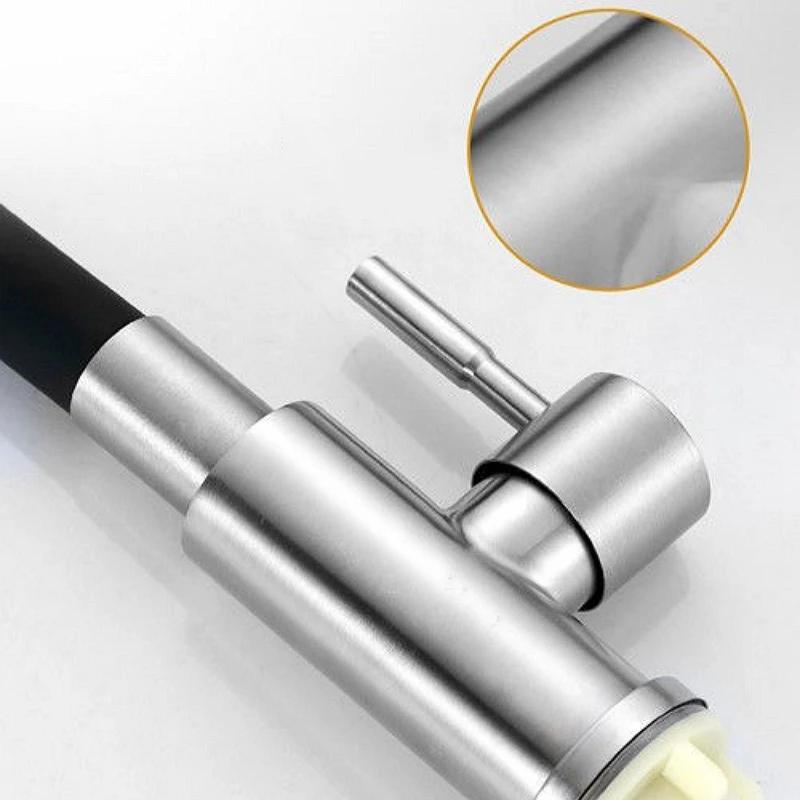 Colorful Tube Silicone Kitchen Sink Faucet Universal Single Cold Water Tap 360Degree Rotating Flexible Hose Basin Tap Deck Mount