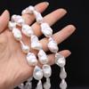 1String, White Natural Freshwater Pearls, Baroque Pearl Beads, 15-20mm, for DIY Jewelry Making, Unique Birthday Party Wedding Crafts, 36cm