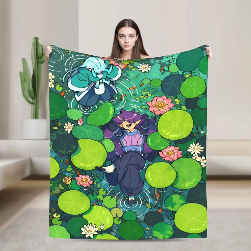 The Legend Of Hei Anime Blanket  Camping Flannel Throw Blanket For Living Room Soft Custom Quality Bedspread Birthday Present