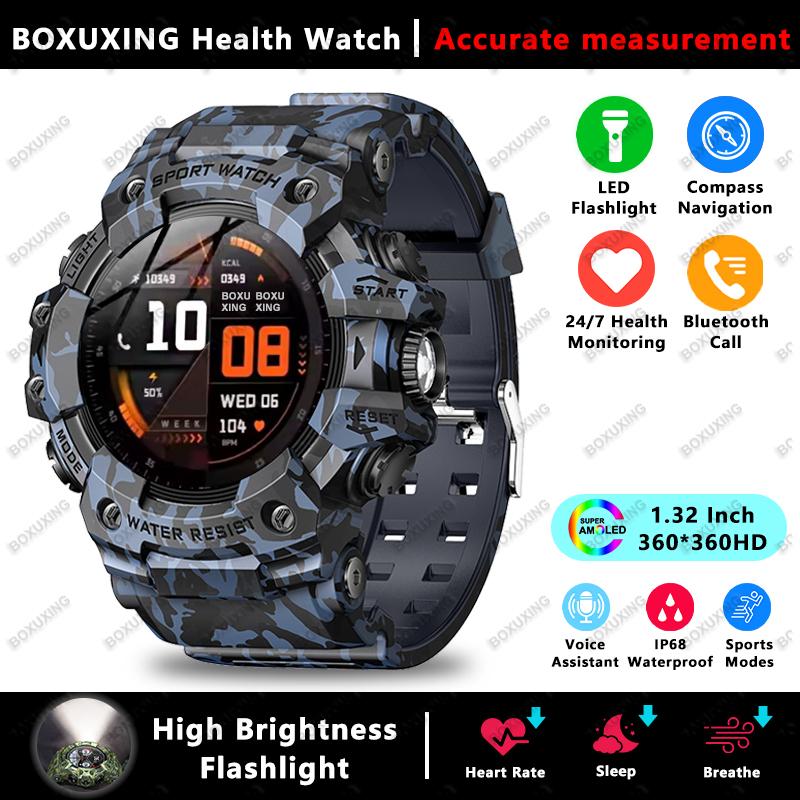 

NEW T-Rex3 Smart Watches IP68 Waterproof GPS Track Compass Bluetooth Call Outdoor Sports Heart Rate Flashlight Smartwatches Smart Watch