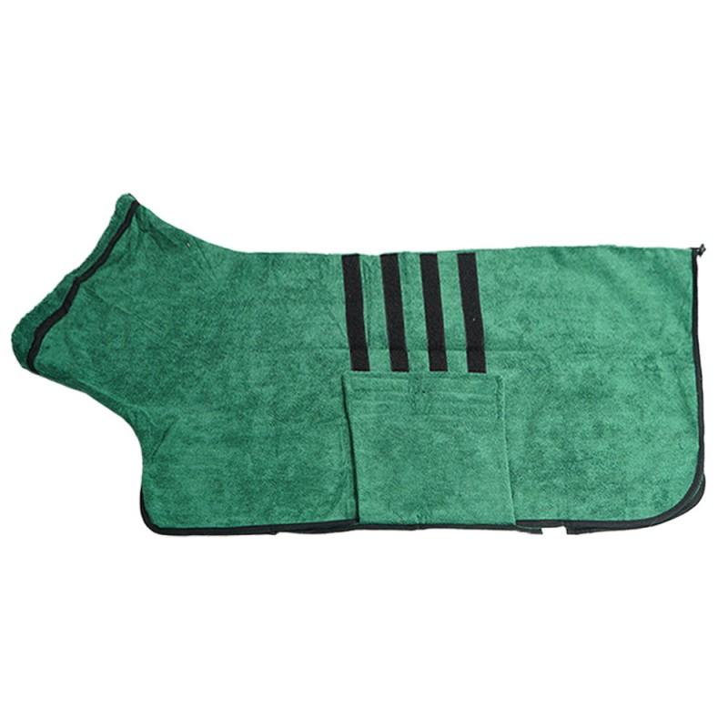 Quick-Dry Pet Robe Large Dogs Microfiber Absorbent Dog Bath Towel Coat Winter All Season