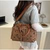 Cord-Kordelzug-Print Große Tragetasche Damen Mehrere Taschen Pendler-Schultertasche Mit Verstellbarem Riemen Lässige Pendler-Handtasche