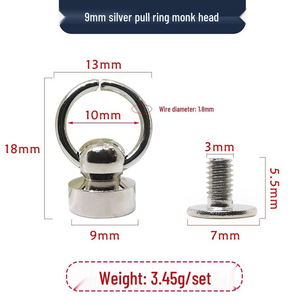Makeup & Accessories Kit: Lipstick Bag, Nipple Stud, D-Ring/D-Buckle Tools, Monk Head Bag, DIY Screws