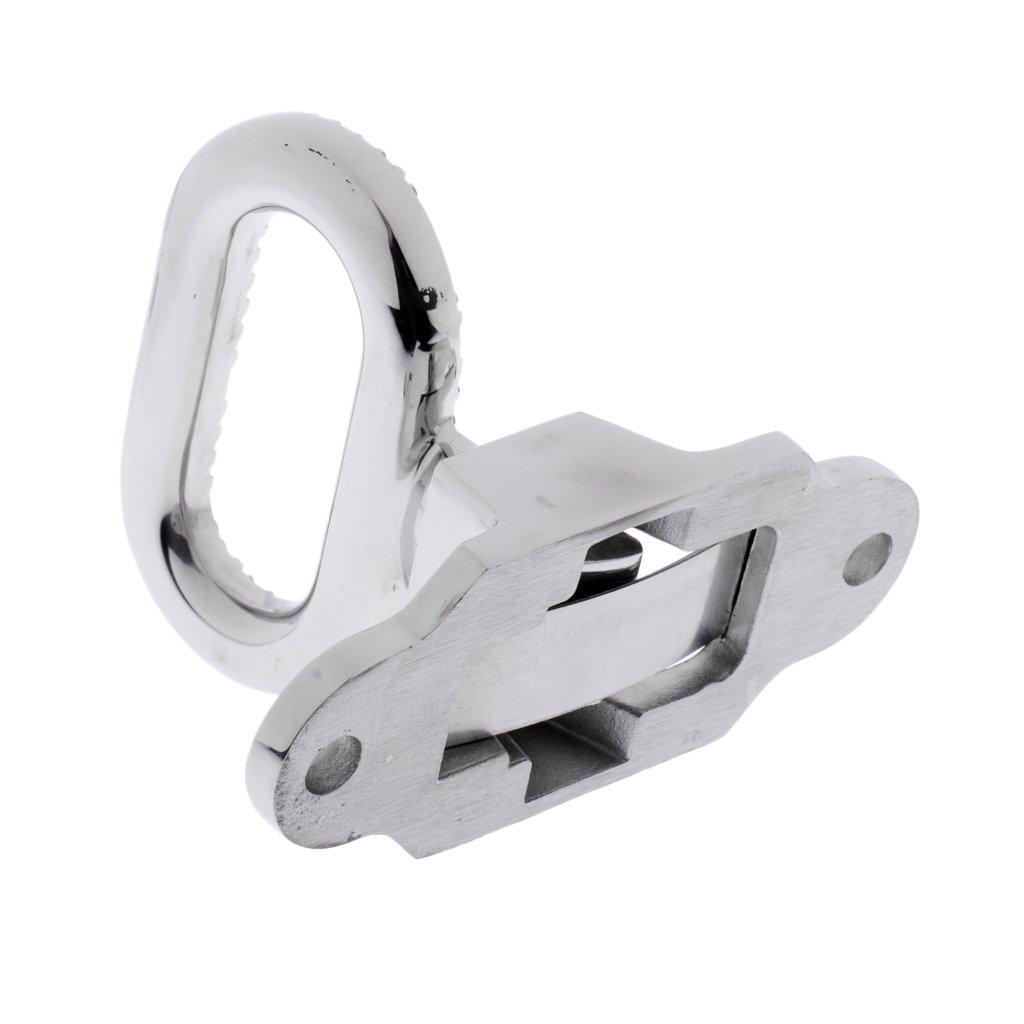 2pcs Boat Yacht Car Truck Transom Small Folding Mast Step - Marine Grade 316 Stainless Steel