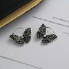 Butterfly Hoop Earrings Female Charm Fashion Temperament Light Luxury Jewelry