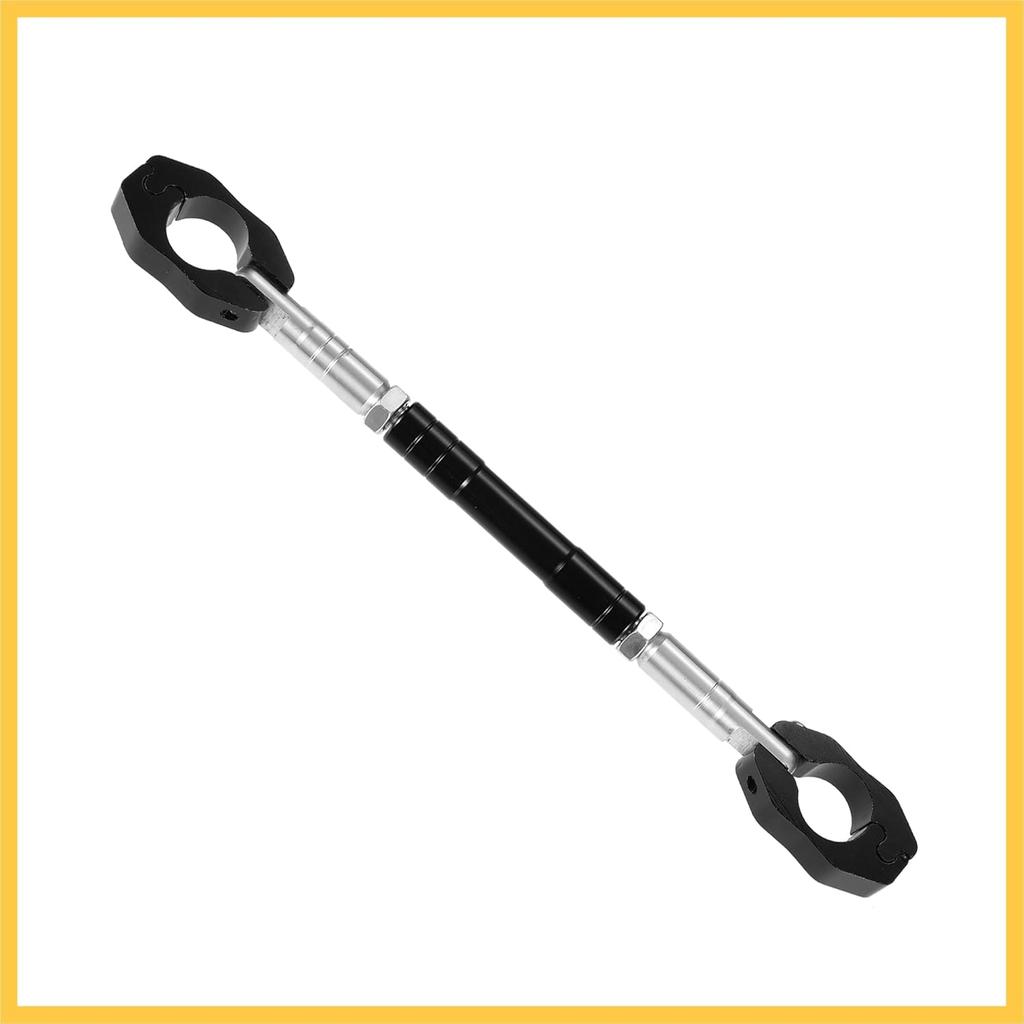 Universal 2 Set 22mm Aluminum Alloy Motorcycle Balance Bar Crossbar Handlebar Motorbike Reinforce Lever Accessories Black Auto Replacement Parts