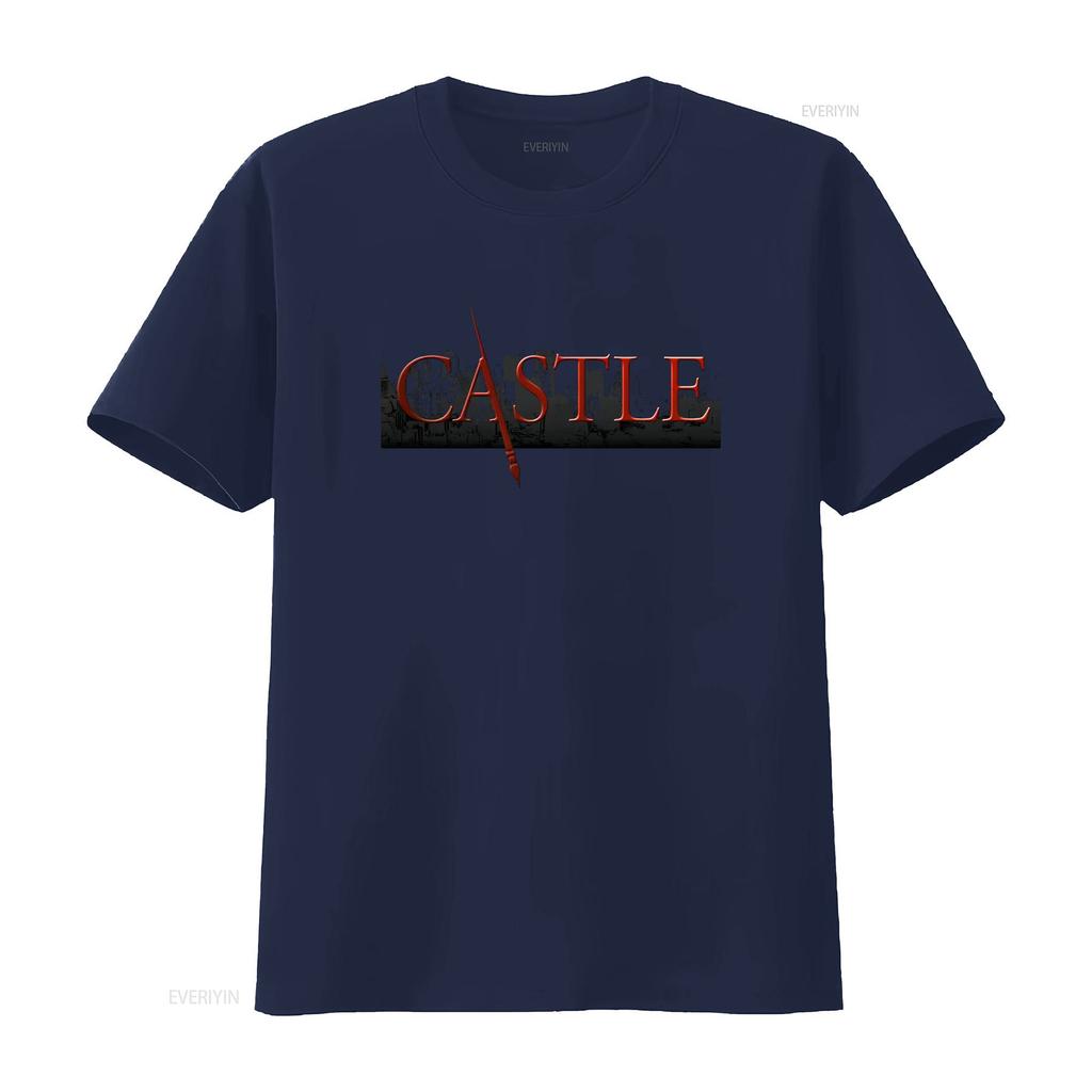 Castle Tv Series Show Detective Cool T Shirt vintage Washed Stylish homme streetwear Breathable Slightly Soft Versatile