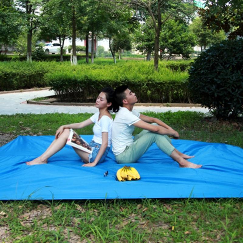 Waterproof Picnics Blanket with Waterproof Pouch Washable Rugs for Travel Hiking