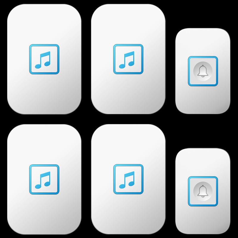 Smart Wireless Doorbell with Two-in-Four Pagers and Electronic Music