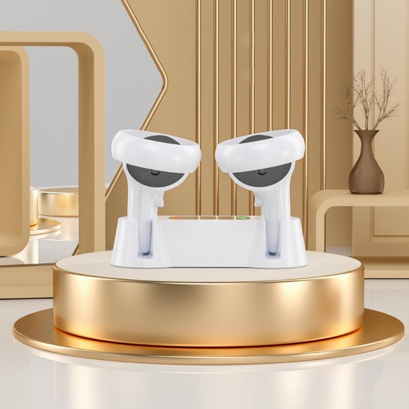 VR Gaming Fast Charging Base for Oculus Quest 2 Magnetic Charging Dock Station Glasses Magnetic Handle Free Accessories