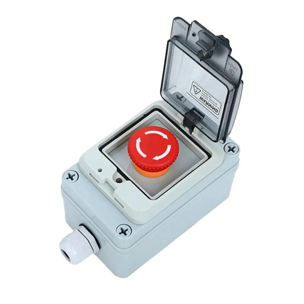 Waterproof Outdoor Control Box with Button Switch and Self Resetting Function Suitable for Start Stop Operations