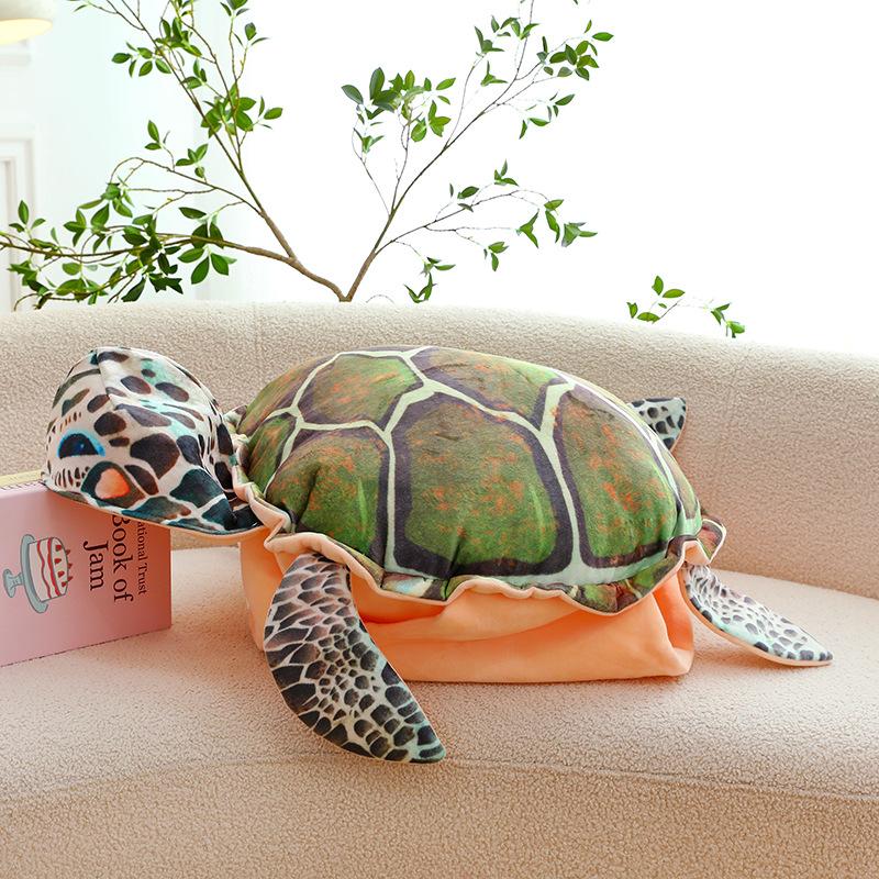 

Имитация черепахи плюшевая игрушка носимый панцирь черепахи ленивый диван подушка для бросания детский подарок на день рождения большая кукла 80Cm 0.9kg