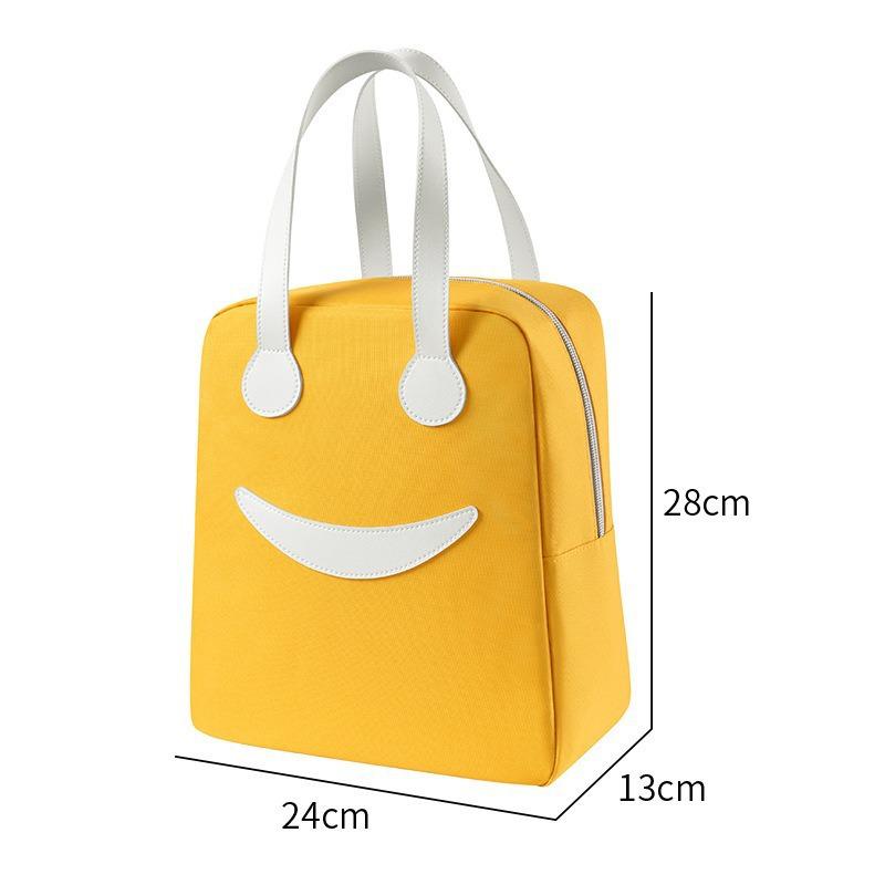 Durable Insulated Lunch Bag: Cute, Simple, Thickened Design for Outdoor and Work Commute