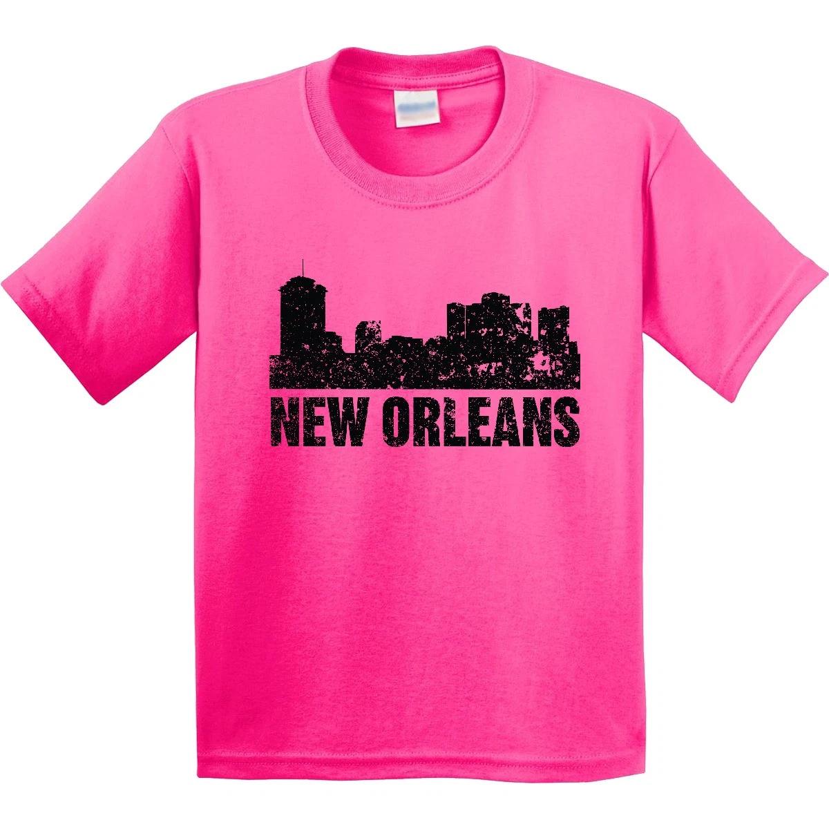 Inktastic New Orleans Skyline Grunge Youth T-Shirt Skylines Louisiana Silhouette 120