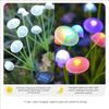LED Solar Jellyfish Lamp Silicone Mushroom Ground Plug Lamp Outdoor Garden Courtyard Atmosphere Decoration Lawn Lamp