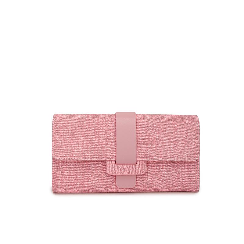

Fashion Flip Cover Short Women s Wallet Simple Large Capacity Zipper Portable Card Bag Zero Wallet Wholesale розовый