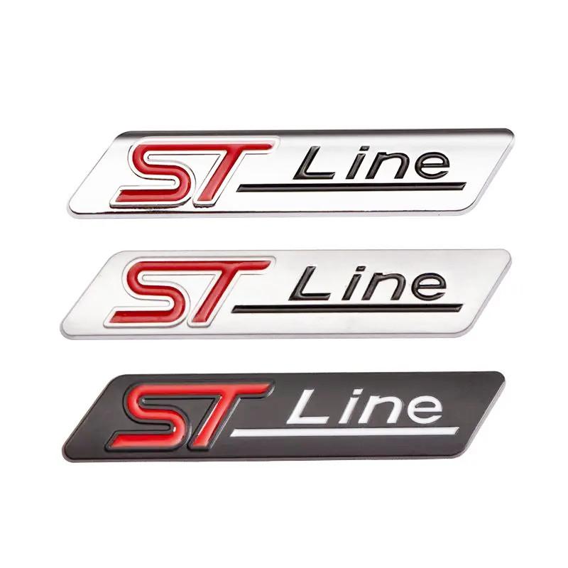 Adesivo Emblema Logo Metallo 3D ST Line Parafango Laterale Auto Decalcomania Accessori Auto