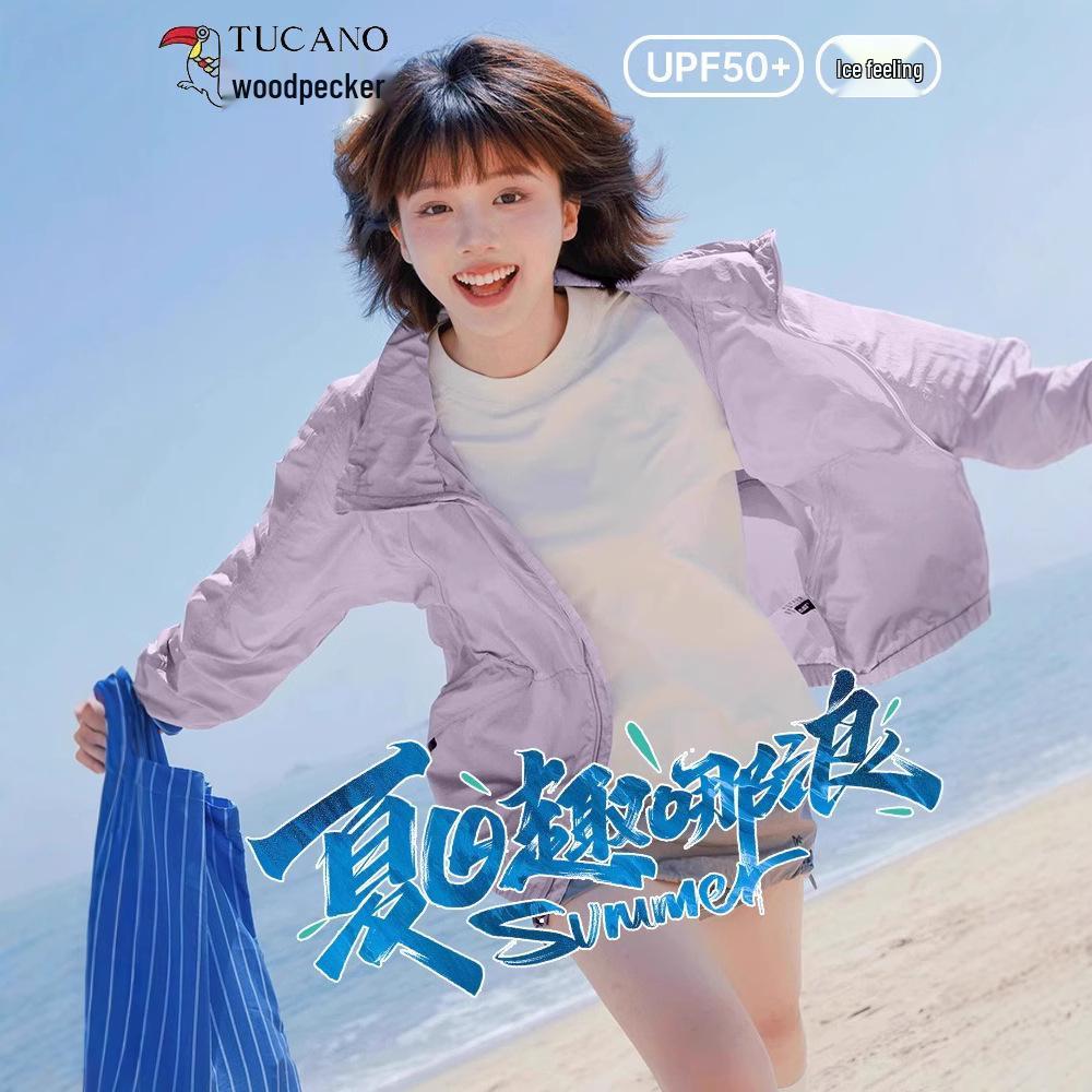 

Woodpecker Women s Stylish Ice Silk UV Protection Summer Jacket L