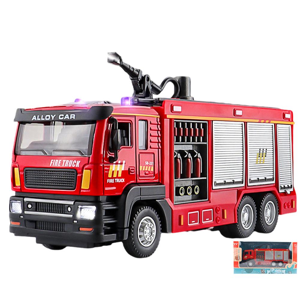 Engineering Vehicle Toys Acousto-optic Rebound Alloy Excavator Garbage Crane Mixer Dumper Model Gifts For Boys Girls