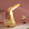 Foldable Alpaca Pen Holder Lamp USB Rechargeable Cute Night Light Mini Desk Light for Kids Students Reading Creative Lighting
