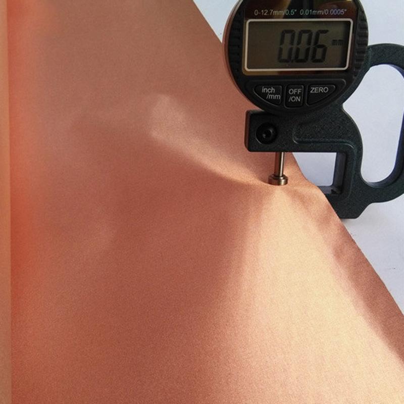 100cm EMF Protection Faraday Fabric Pure Copper Blocking RFID Radiation Singal Wifi EMI EMP RF EMP RF Copper Conductive Cloth