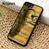 Krajews Piano Keys Vintage Music Notes Soft Phone Case For IPhone 18 17 Air 16 15 14 Plus 11 12 13 Pro Max Coque Fundas