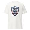 T-shirt de Football Angleterre Trois Lions | Blason Métallique 3D, Roses Tudor T-shirt pour Fan