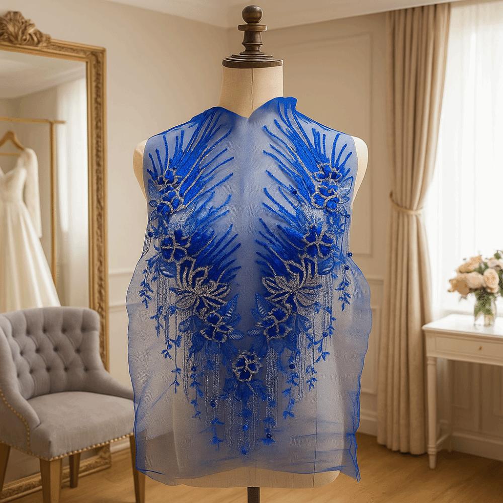Vintage Lace Embroidery Patches Exquisite Clothes Patches Clothing Applique Bridal Wear