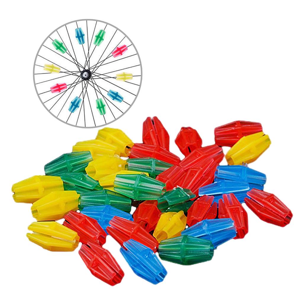 Wheel Spokes Decorations DIY Wheel Accessory Kids Bikes Spoke Beads Bicycles Accessories Bikes Clip Beads Plastic Clip