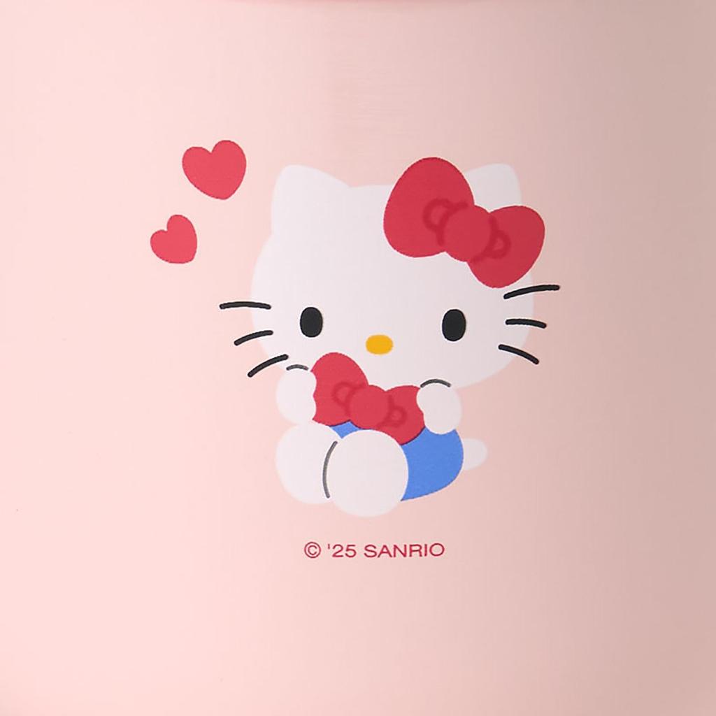 Sanrio Hello Kitty Stainless Steel Mug with Stainless Steel Copper with Acrylic Resin Lid and Gasket and Silicone Insulates Hot and Cold Product