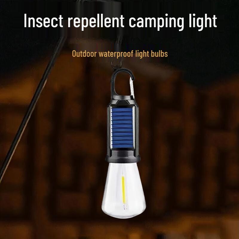 Black Scorpion LED Solar Mosquito Repellent Camping Lamp As Pictured