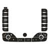 Zentrales Bedienfeld Knopf Reparatur Aufkleber Klimaanlagen Panel Reparatur Knopf Set Für FORD Für S-Max 2011