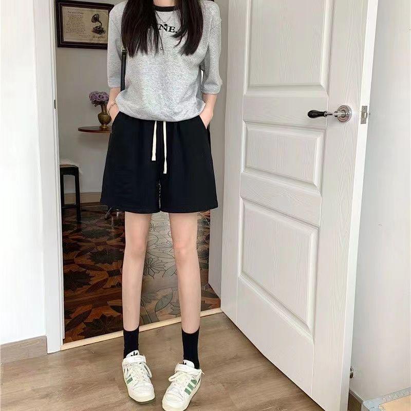 Women's High-Waisted A-line Casual Sports Shorts - Petite, Loose-Fit, Trendy Summer Style