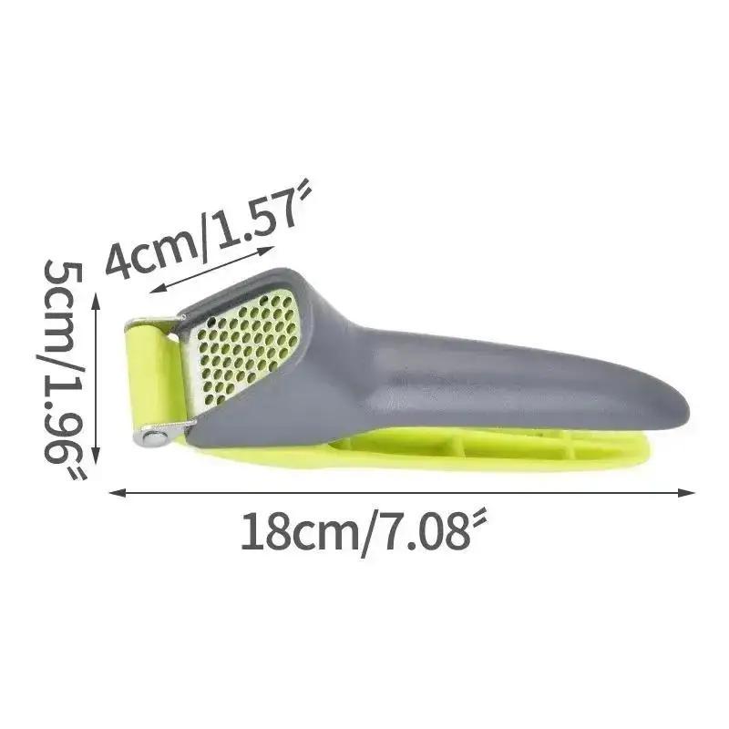

1 Pcs Stainless Steel Garlic Press Crusher Multifunction Handheld Mincer Home Cooking Vegetables Squeezer Masher Kitchen Tools A