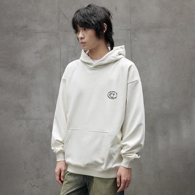 Autumn And Winter Pullover Hooded Sweater Men'S Loose Large Size American Trendy Brand Retro Basic Casual Top