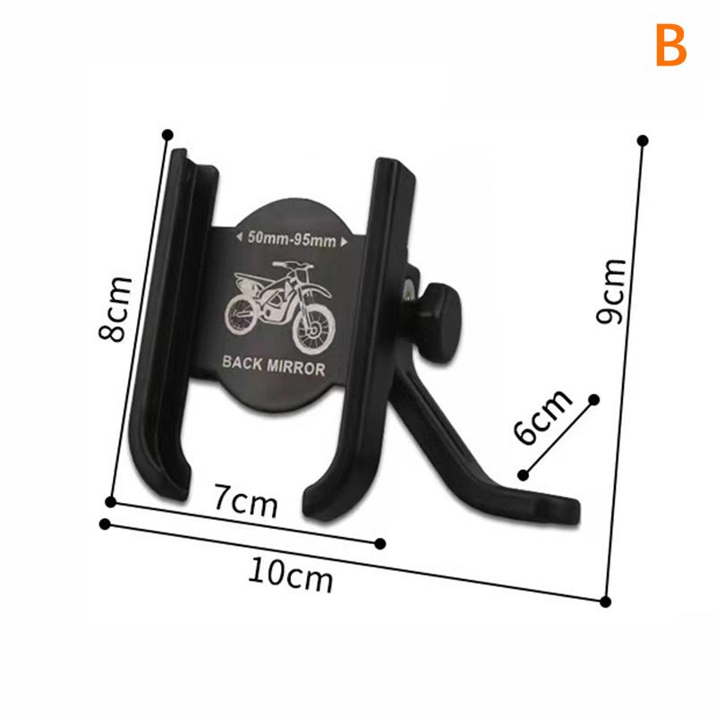 Aluminum Alloy Motorcycle Bike Mobile Phone Holder Gps Stand Holder Handlebar Phone Bracket Mounting Clip