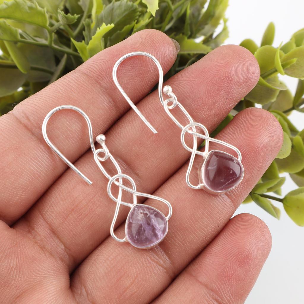 Ametrine Jewelry, Handmade 925 Solid Sterling Silver Earrings, Handmade Spiritual Earrings, Amazing Ametrine Jewelry For Women
