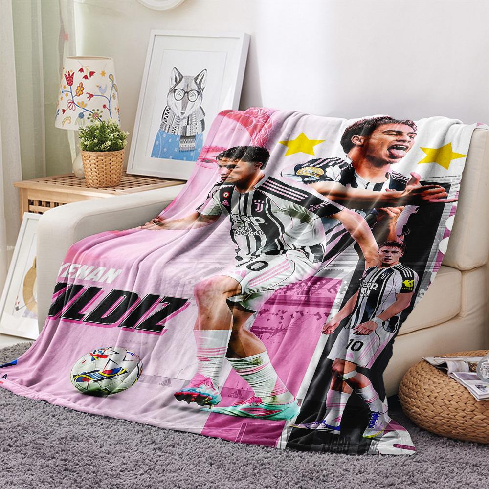 Juventus Team Print FlAannel Blanket, High Quality Comfortable for All Seasons, Home Decor, Warmth and Comfort