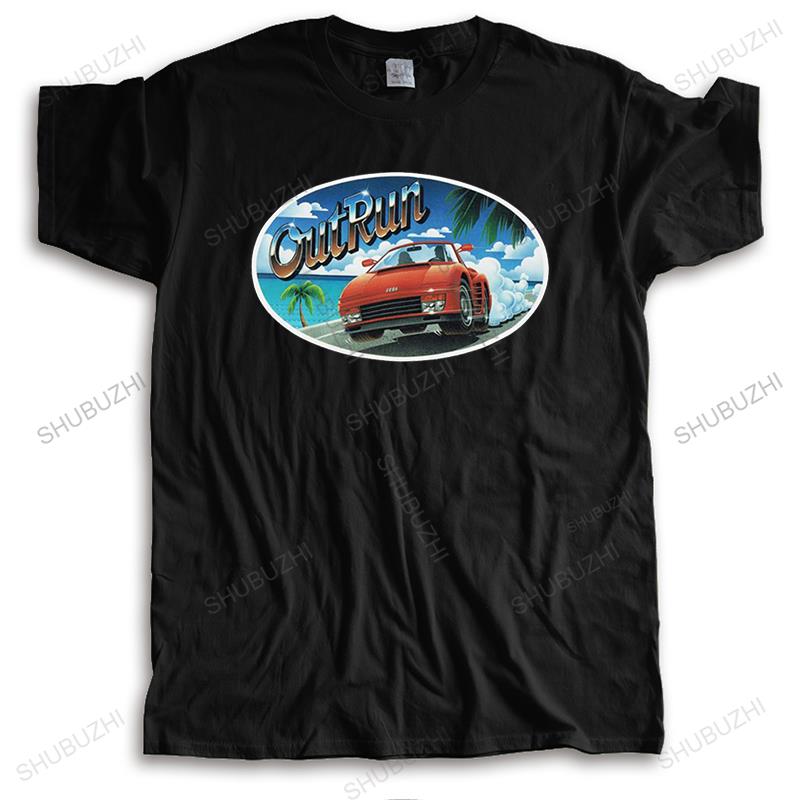Unique 80s Out Run T Shirts For Unisex Short Sleeve Summer Retro Vintage Arcade Gaming Outrun Tshirt Pure Cotton Tee Merchandise
