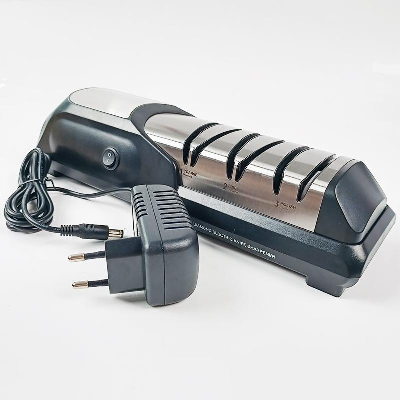 Hiamea Professional Electric Knife Sharpeners for Kitchen Knives with Diamond Abrasives and Precision Angle Guides