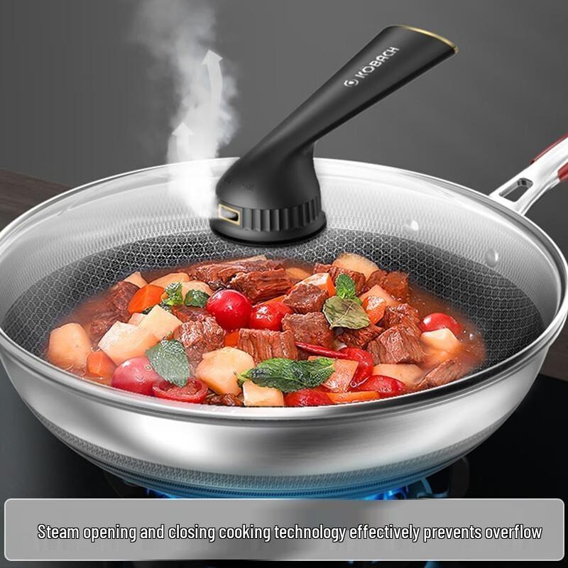 Konbac 5th Gen Anti-Bacterial Stainless Steel Non-Stick Wok
