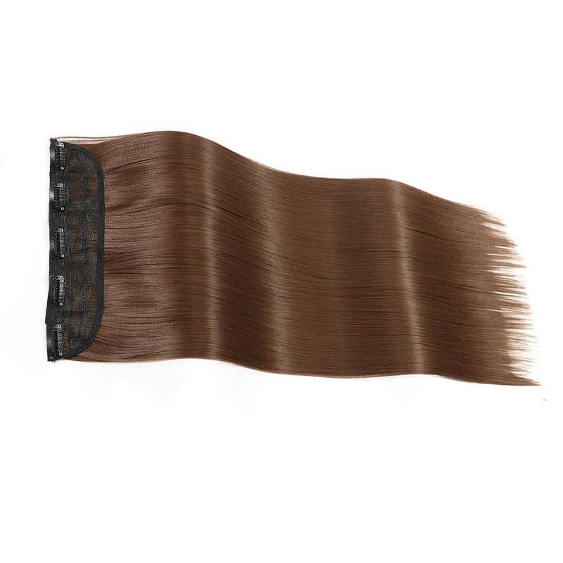 LISI волосы женские натуральные длинные прямые волосы наращивание парик 5 зажимов — фото 16