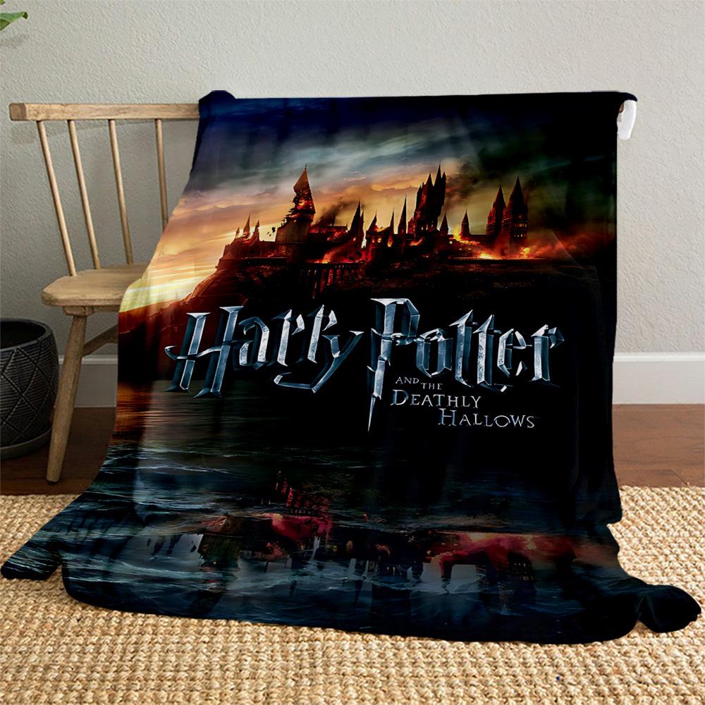 1 Stück Harry Potter Heiligtümer des Todes Outdoor Flanell Überwurfdecke Ganzjahres Weiche Wärme, Heimdekoration 1031222