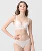 Daeb White Rayon Cool Mesh Summer C/D Bra & Panty Set