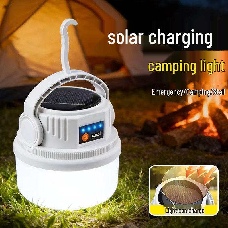 Solar Camping Lantern: Rechargeable Outdoor Light with Ultra-Long Battery Life for Home, Emergency, and Tent Use